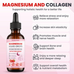 YKDILYHH dropper pouring magnesium drops for restful sleep.
