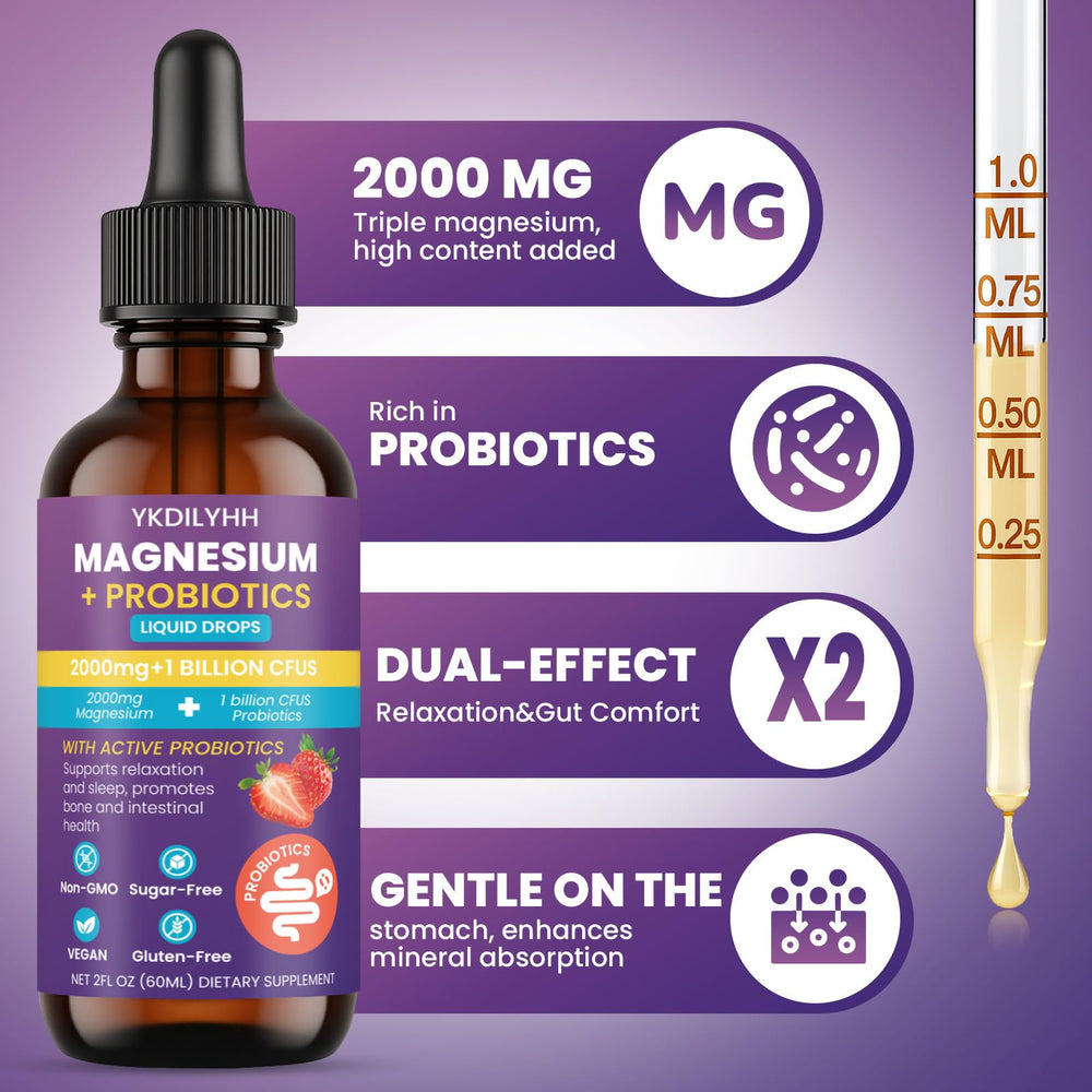 YKDILYHH Magnesium Drops pour showing easy daily dosing