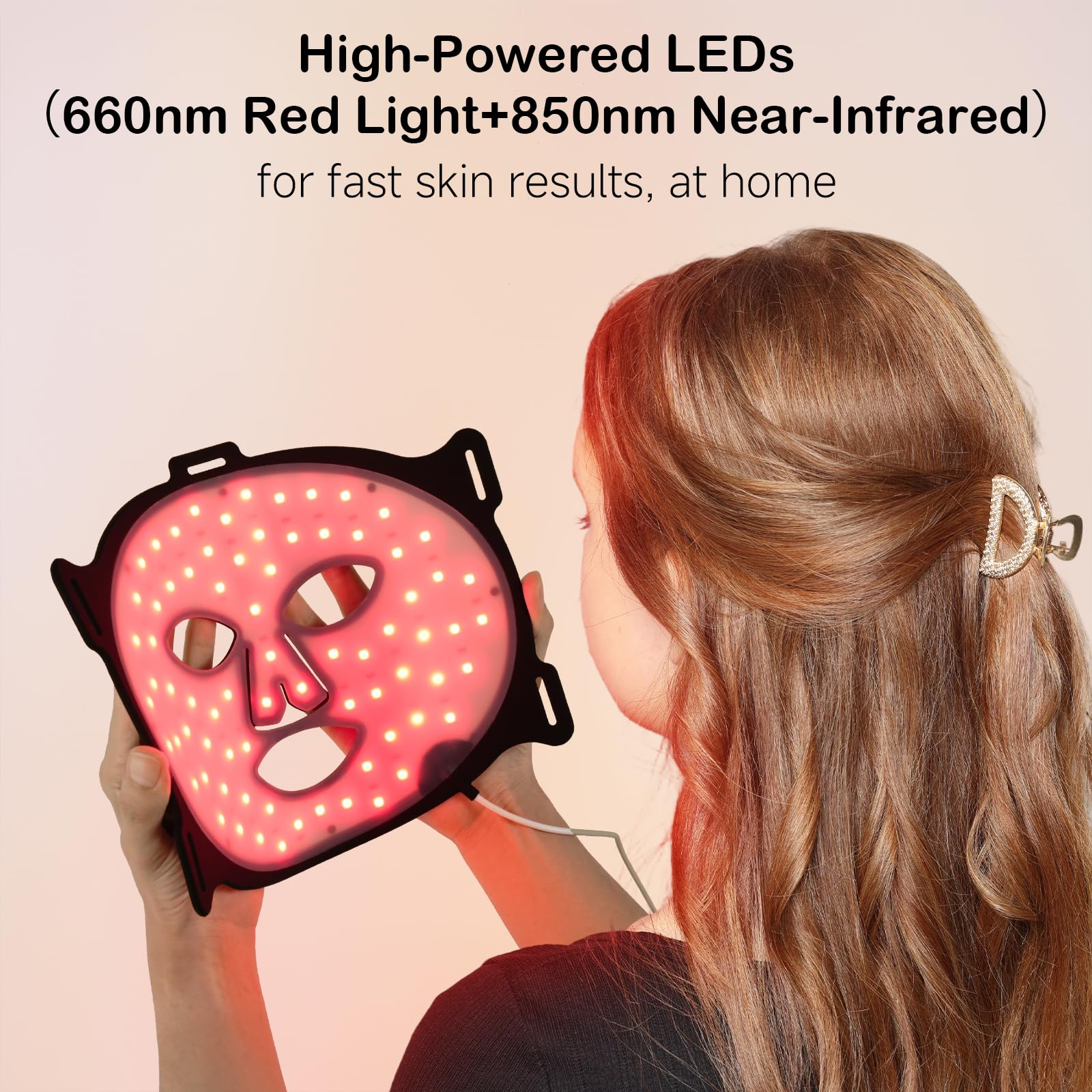 YKeluxon Face Mask light therapy eye mask attachment protects eyes during sessions
