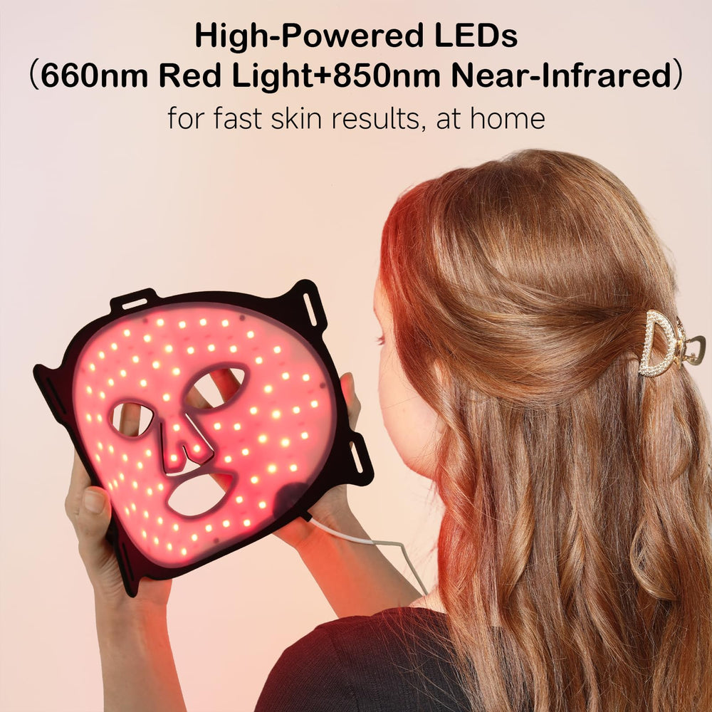 YKeluxon Face Mask light therapy eye mask attachment protects eyes during sessions