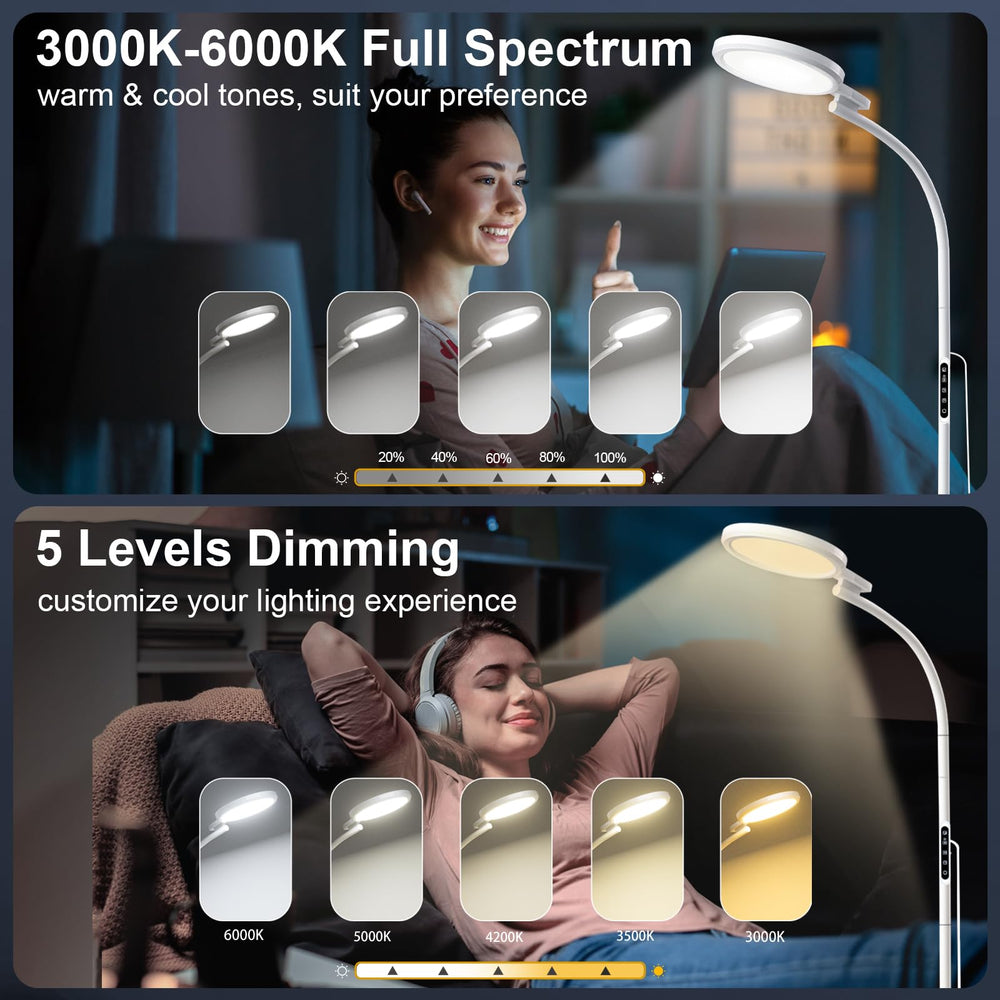 YKeluxon gooseneck 360-degree adjustable for precise light placement.