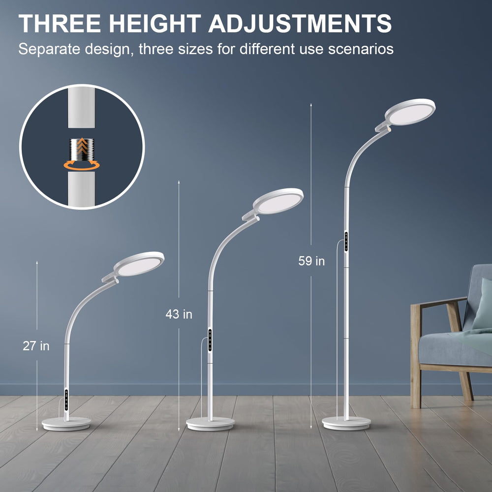 YKeluxon modern design blends with any room while delivering steady, glare-free light.