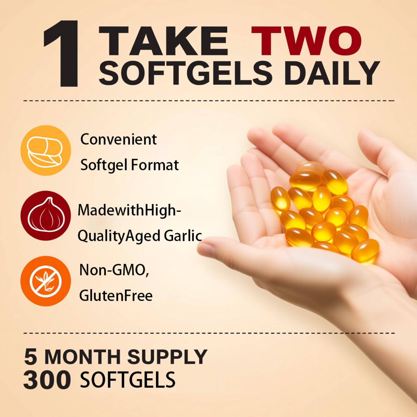 YLOTRE Elare odorless garlic softgels close-up in bottle