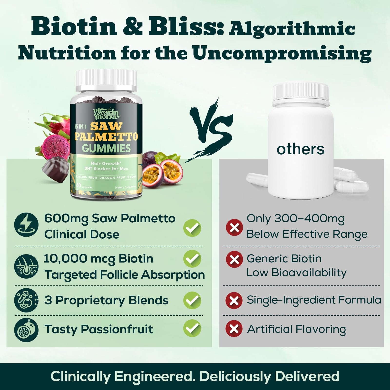 US-made badge on YLVARIN THORIA gummies emphasizes clean production standards.