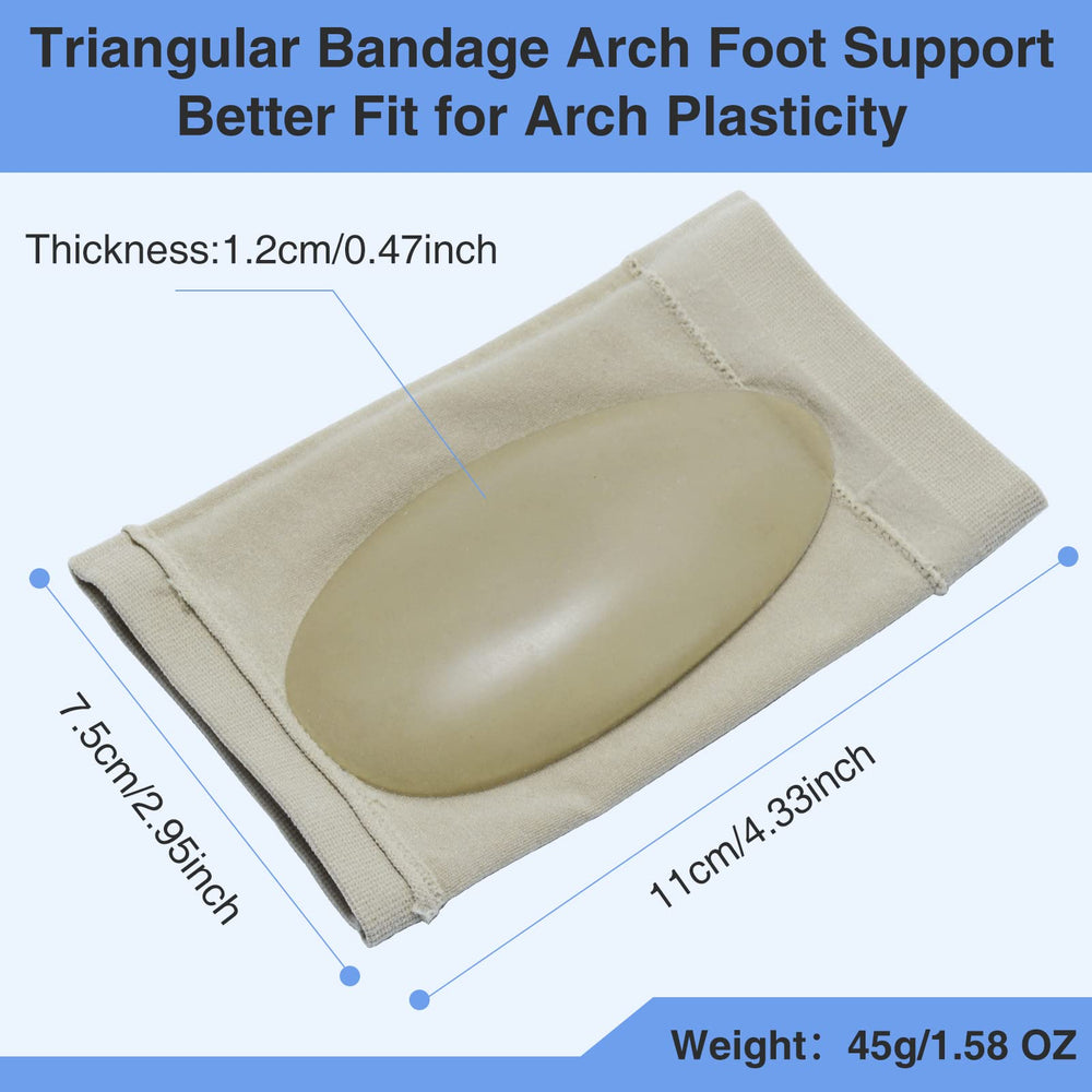 YLYLXIMA oval arch pad design cradles the arch for steadier steps.