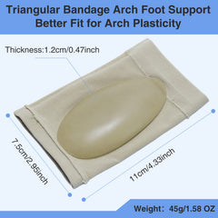 YLYLXIMA oval arch pad design cradles the arch for steadier steps.