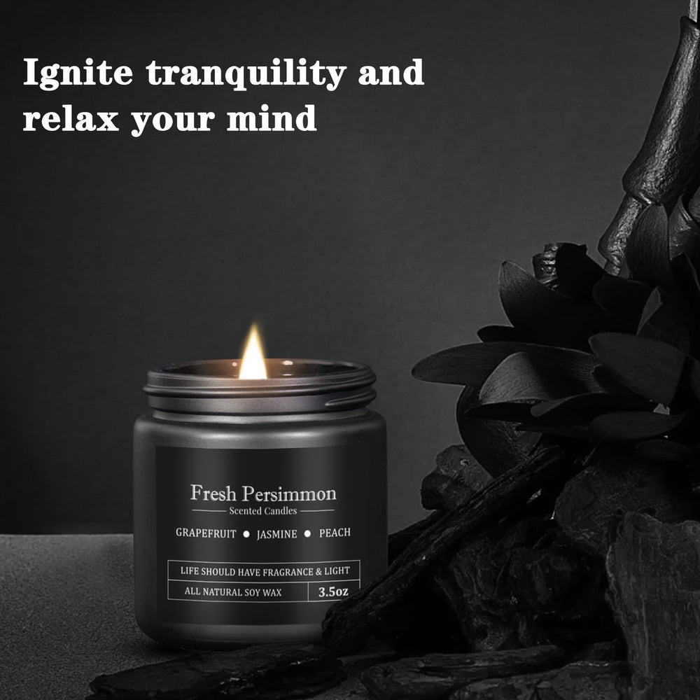 YMing citrus candle from the 10-pack adds bright fragrance to any room.