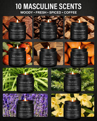 YMing pine candle from the 10-pack brings outdoorsy freshness to living rooms.