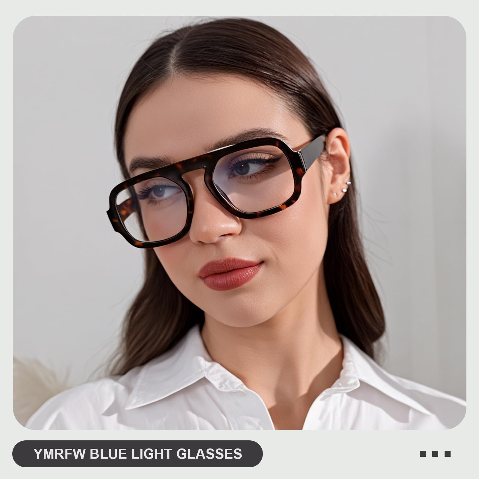 YMRFW blue light glasses preserve true colors for computer work and streaming.