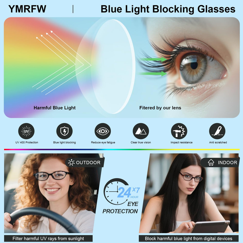 YMRFW glasses arrive with box, bag, cloth, and cleaning tools for easy care.