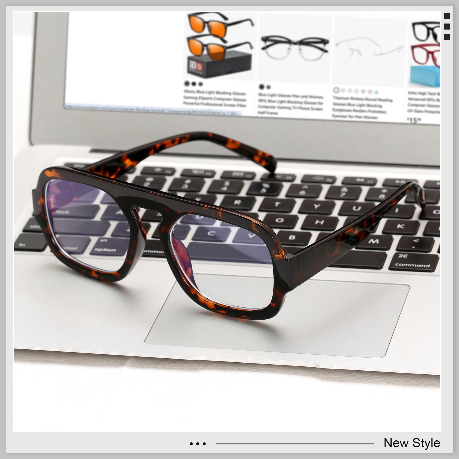 YMRFW Retro square design complements professional and casual outfits.