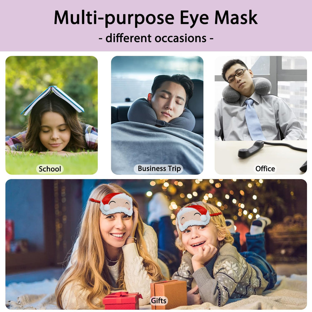 Ynaize mascara de ojos regalo navidad, divertida y útil para familiares y amigos.