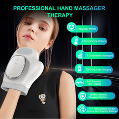 YNSZAS hand massager in use on hand showing at-home relief