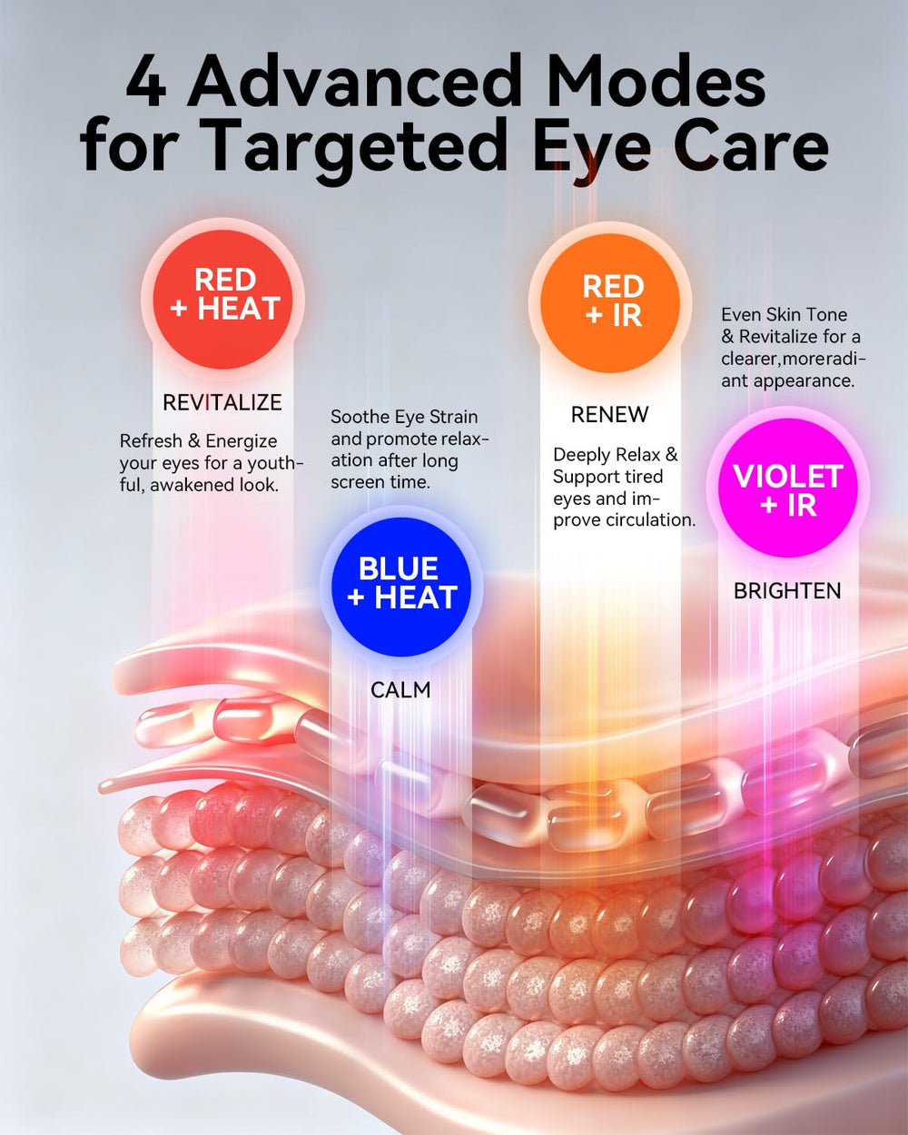YNTU blue light eye mask for calming skin and balance