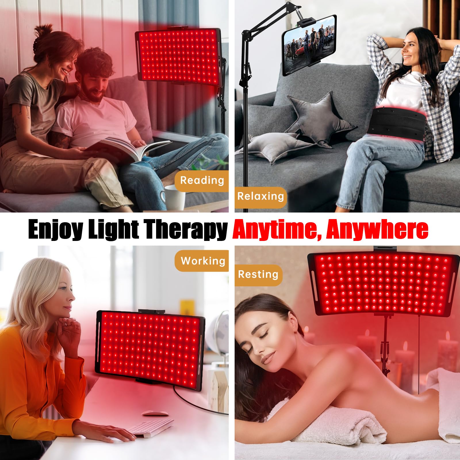 YOEYOU 384 bead LED array combines red and NIR light