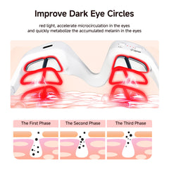 Yoeyou ergonomic 3D contour eye massager delivers even light during wear