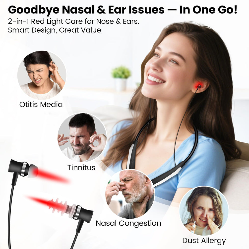 YOEYOU ear attachment delivering soothing infrared light for ear wellness.