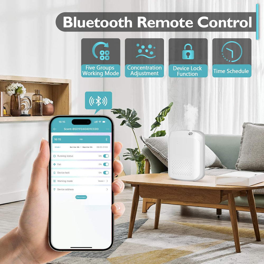 Yofuly Scent Air Machine desk mount for easy scenting in home or office spaces.