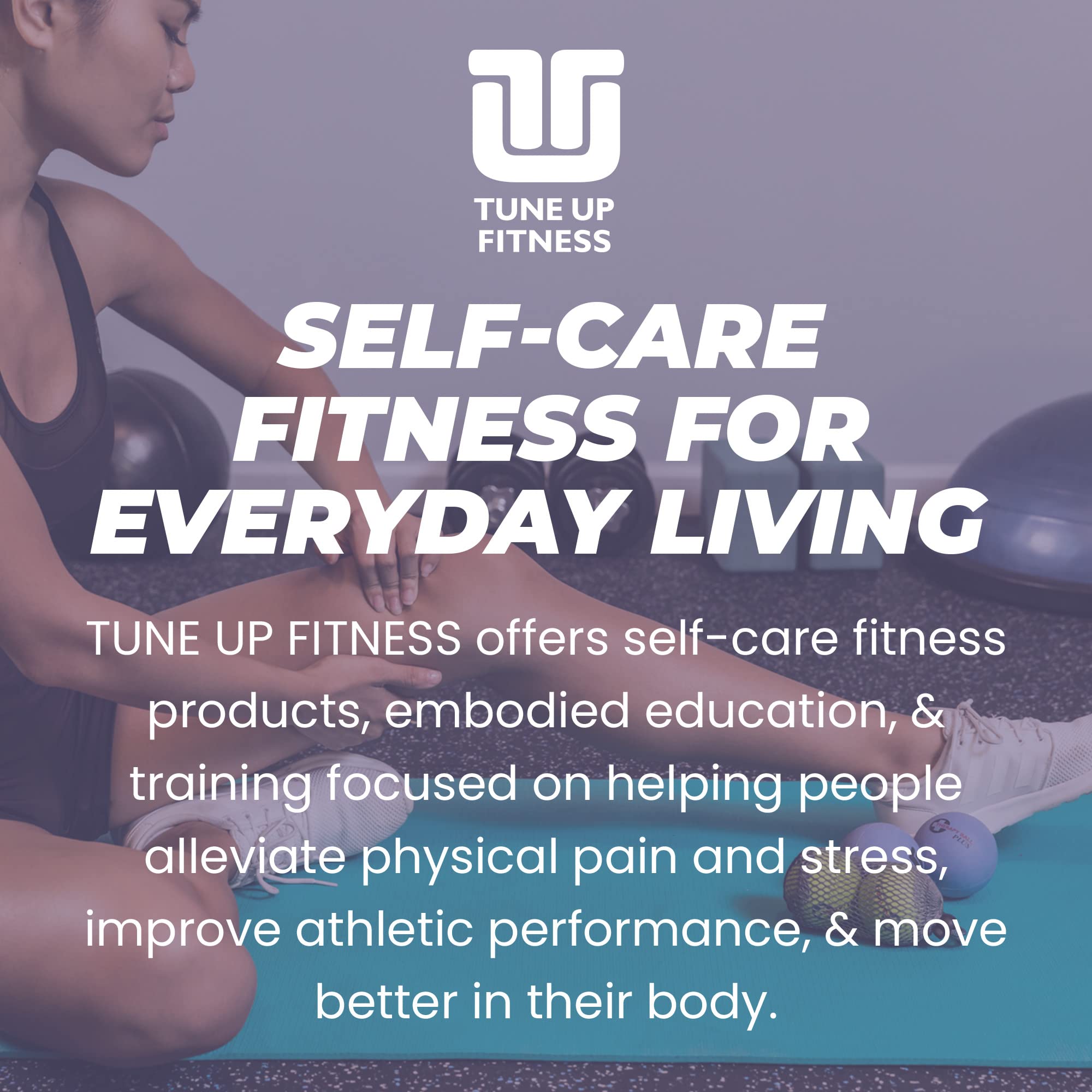 Yoga Tune Up peanut ball use for trigger point relief.