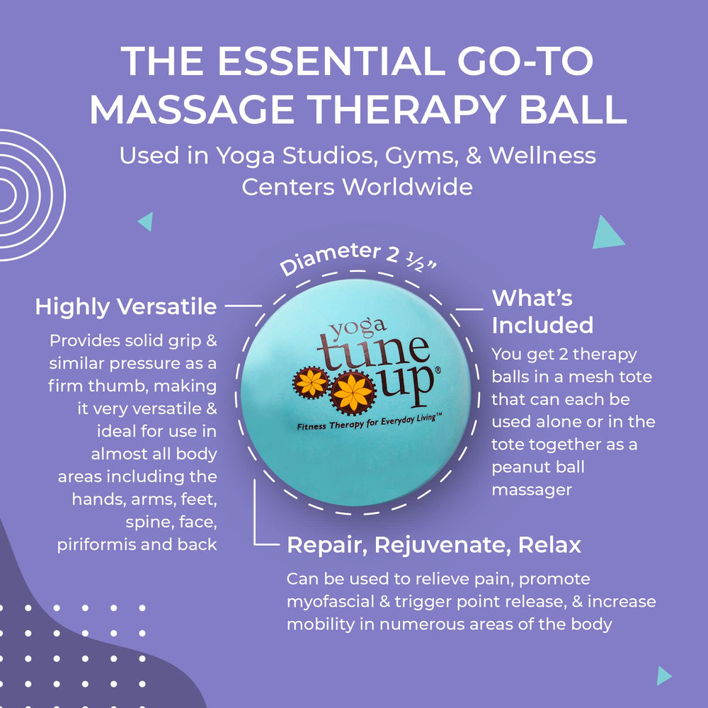 Yoga Tune Up therapy balls on the back for mobility.