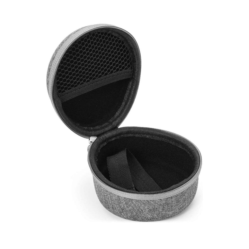 Yogasleep crush-resistant travel case protects Hushh and Rohm with a tough EVA shell.