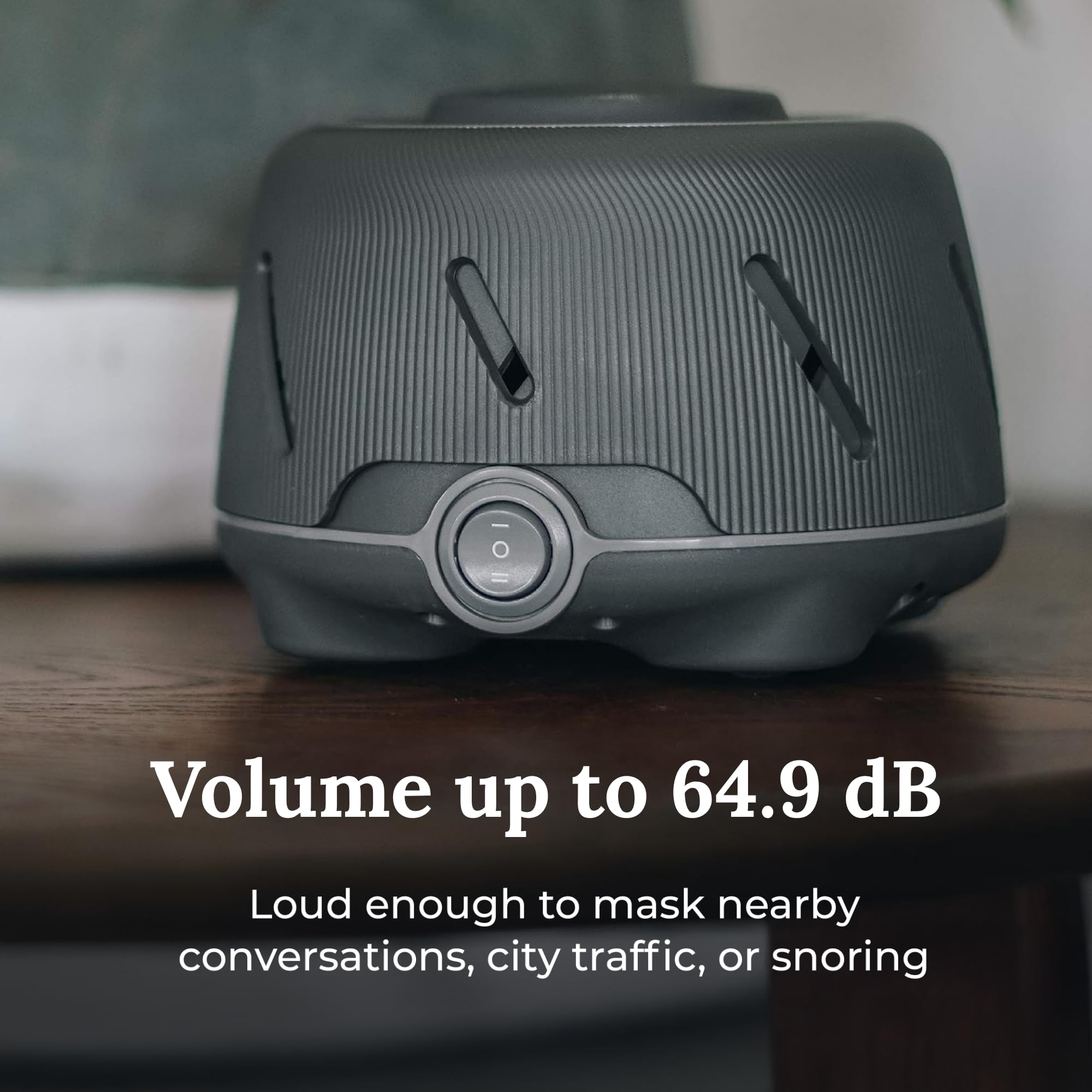 Yogasleep Dohm Charcoal power cable and plug for quick setup