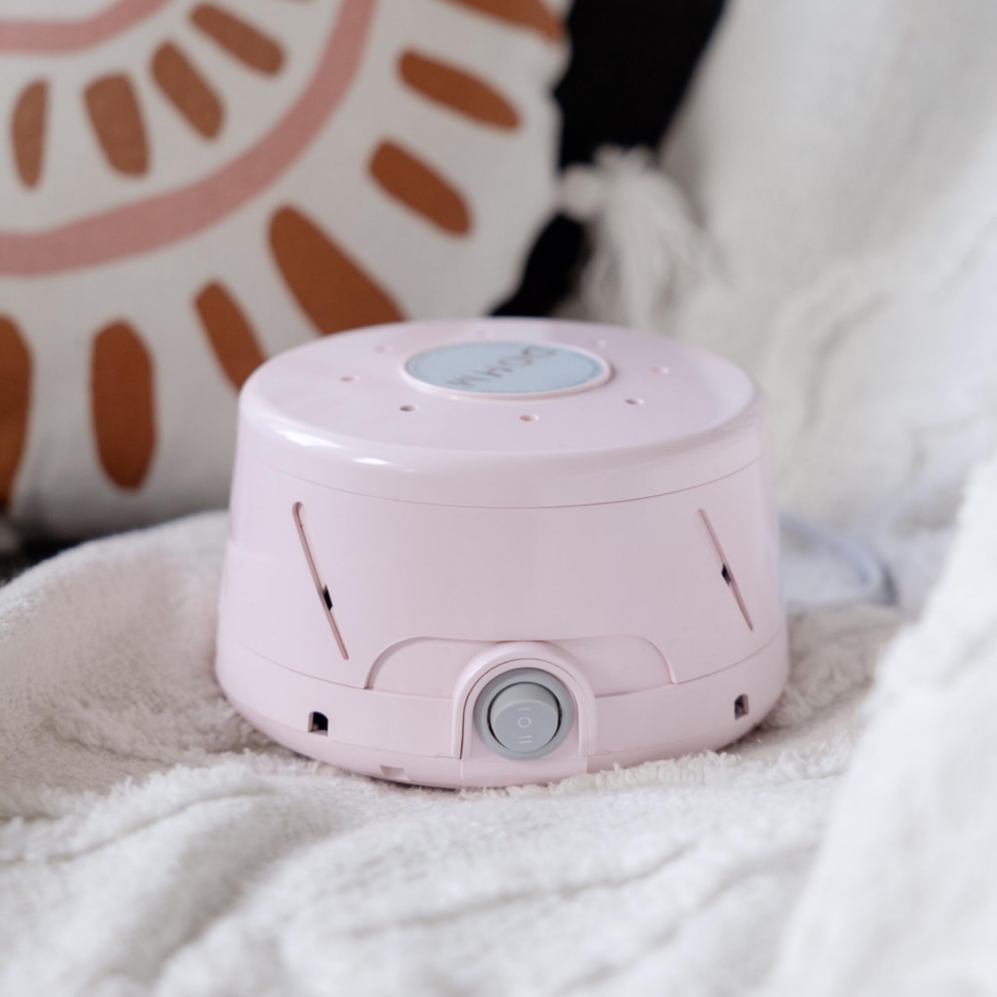 Yogasleep Dohm Classic Pink hand-assembled in USA indicating quality craftsmanship
