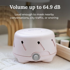 Yogasleep Dohm Uno portable design ideal for travel and hotel privacy