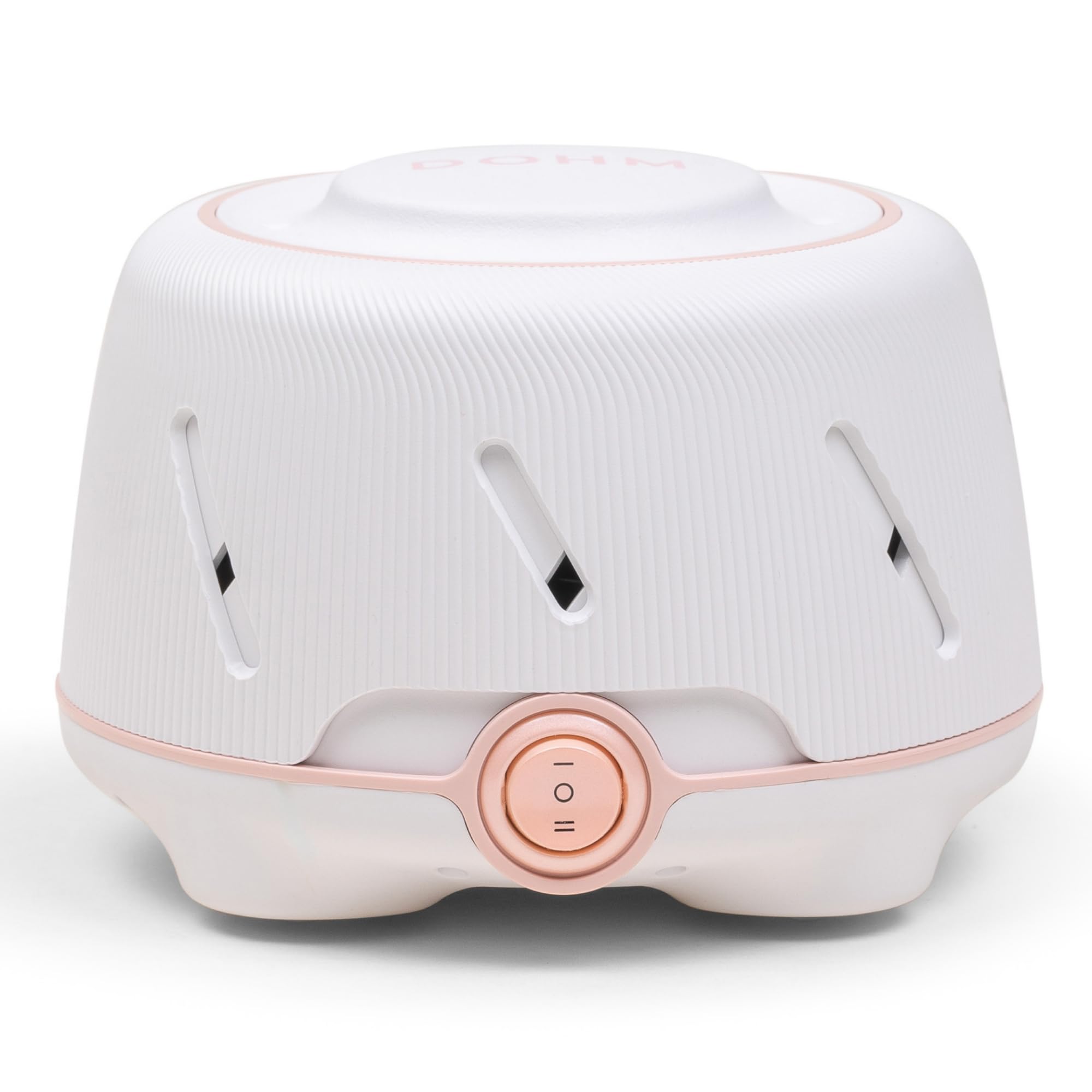 Yogasleep Dohm white-noise machine top view showing steady sleep ambience
