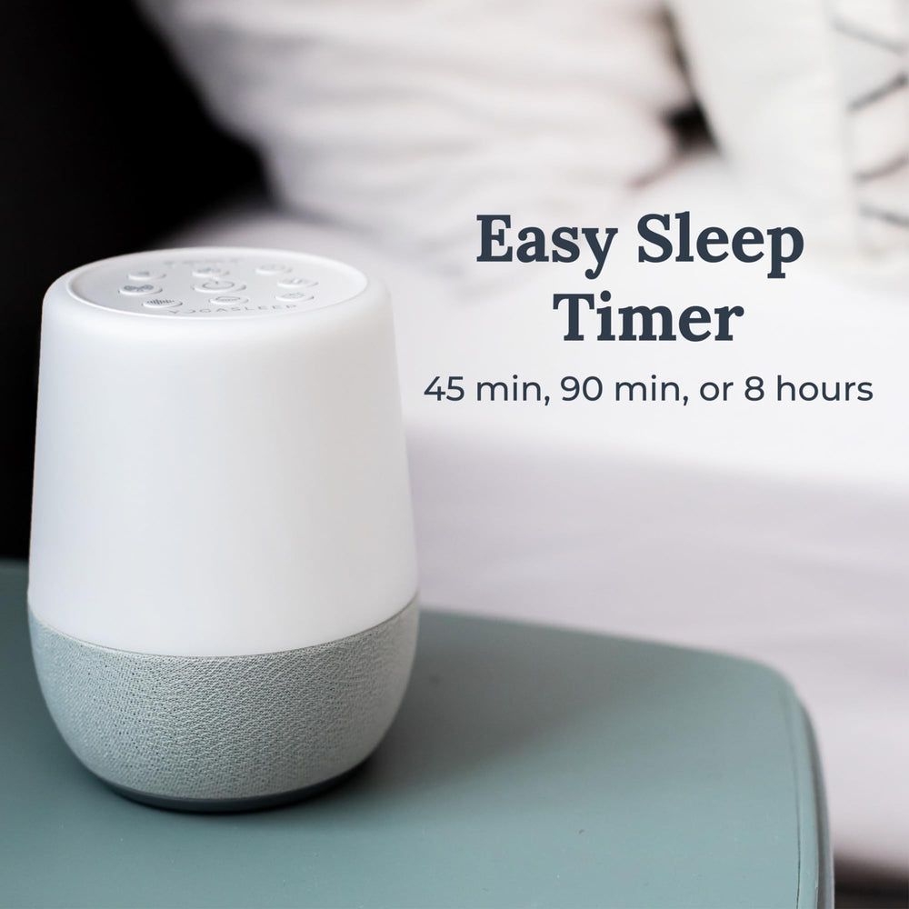 Yogasleep Duet sleep timer options support customized listening sessions.