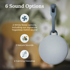 Yogasleep Hushh 2 backlit buttons provide easy control in the dark.