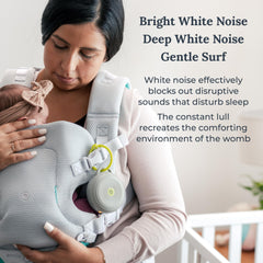Yogasleep Hushh amber night light providing gentle guidance at night