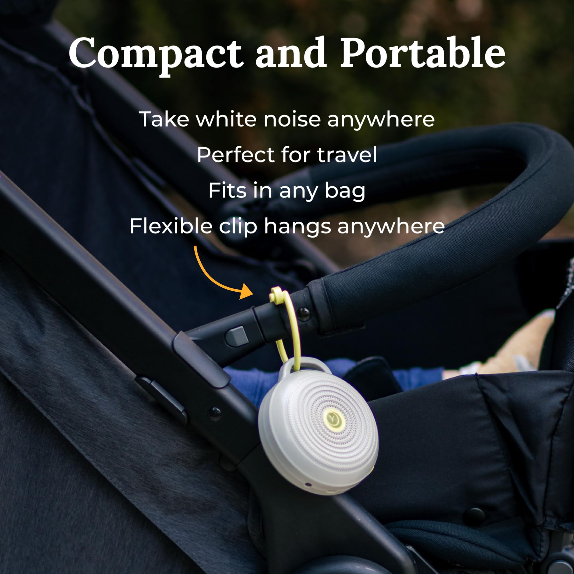 Yogasleep Hushh USB rechargeable powered for up to 24 hours