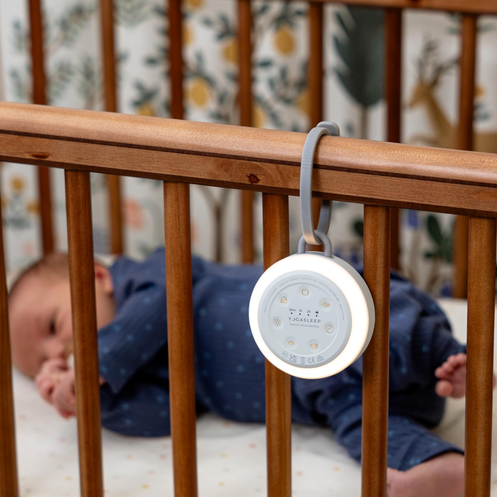 Yogasleep Hushh 2 toddler safety lock prevents unintended changes.