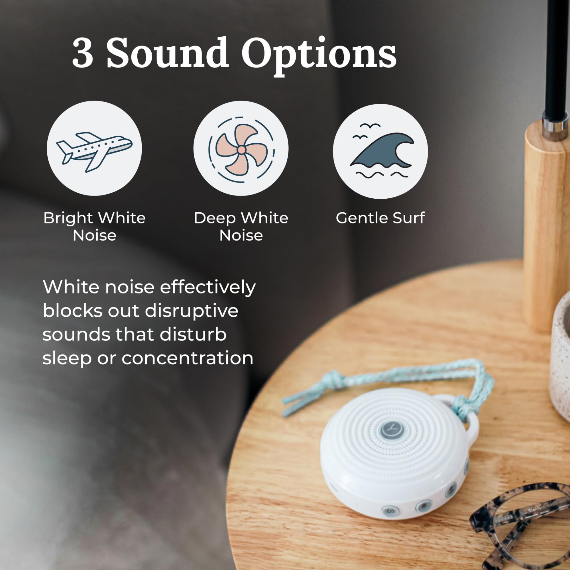 Yogasleep Rohm 2-pack in carry bag enables travel-friendly sleep privacy.