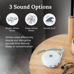 Yogasleep Rohm compact dimensions ideal for travel in a carry-on.