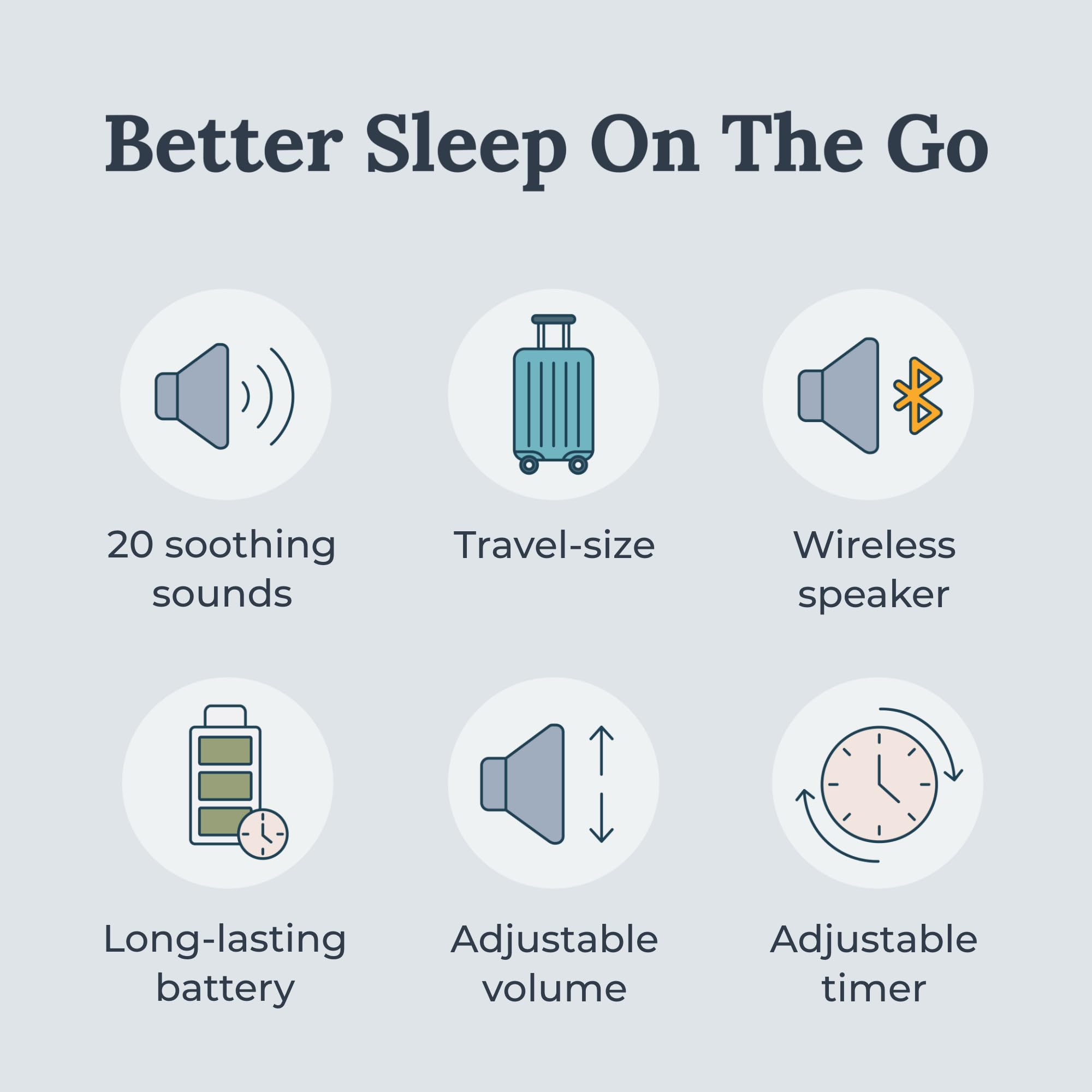 YOGASLEEP Rohm+ Bluetooth speaker for relaxing playback