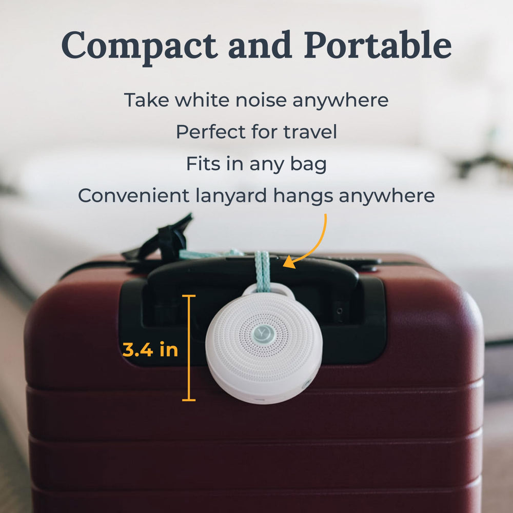 Yogasleep Rohm USB recharge ensures quick power for all-night use.