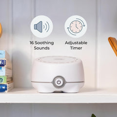 Yogasleep Whish volume and timer provide simple control for sleep and privacy.