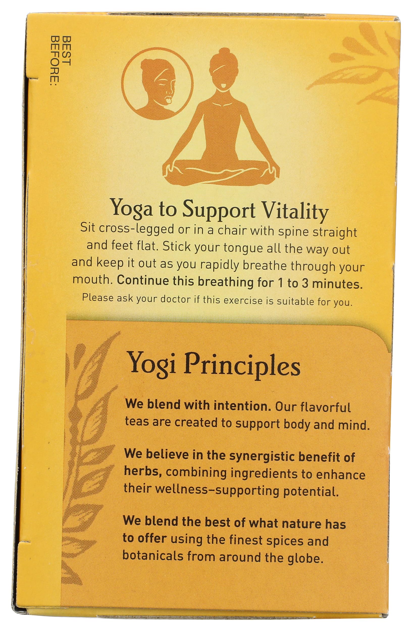YOGI TEA Sweet Clementine Stress Support steaming aroma for a calming break.