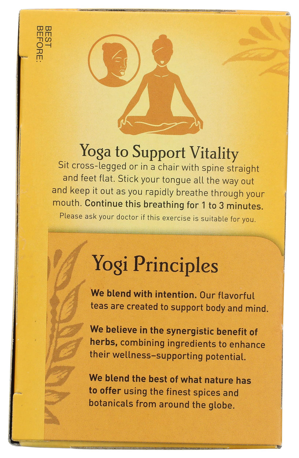 YOGI TEA Sweet Clementine Stress Support steaming aroma for a calming break.