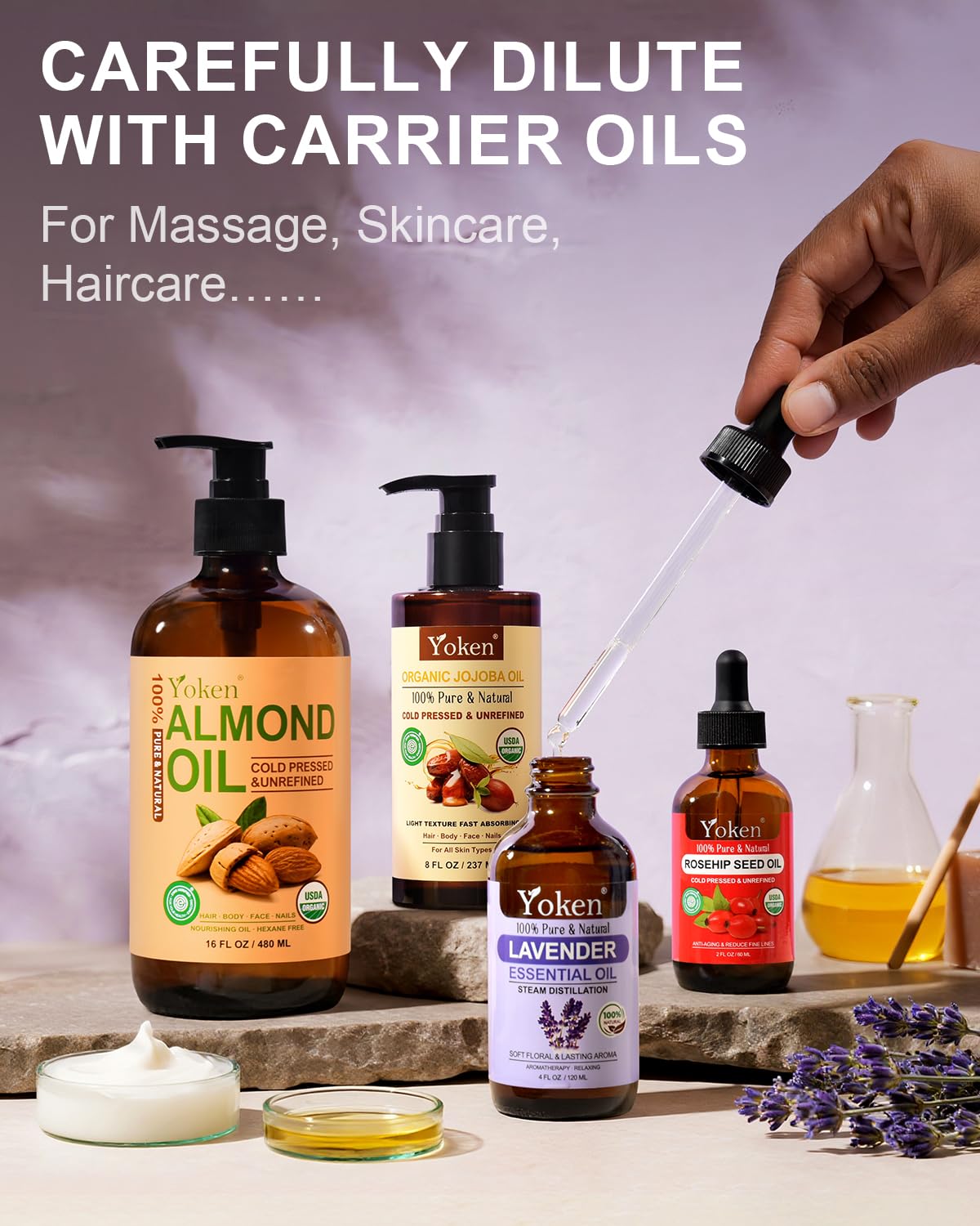 Yoken Lavender Oil with pillow spray for restful nights