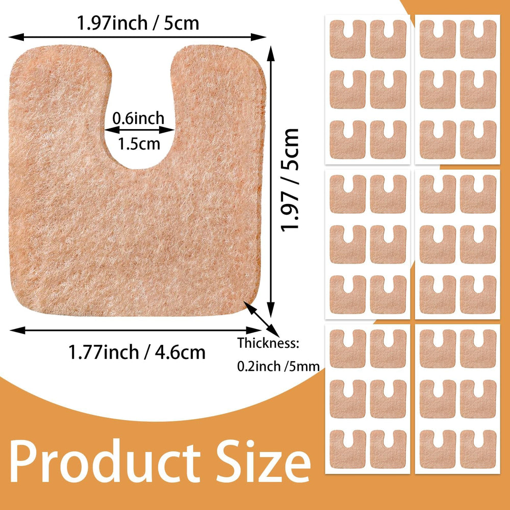YOLLVKOT felt callus pad close-up shows soft, durable material
