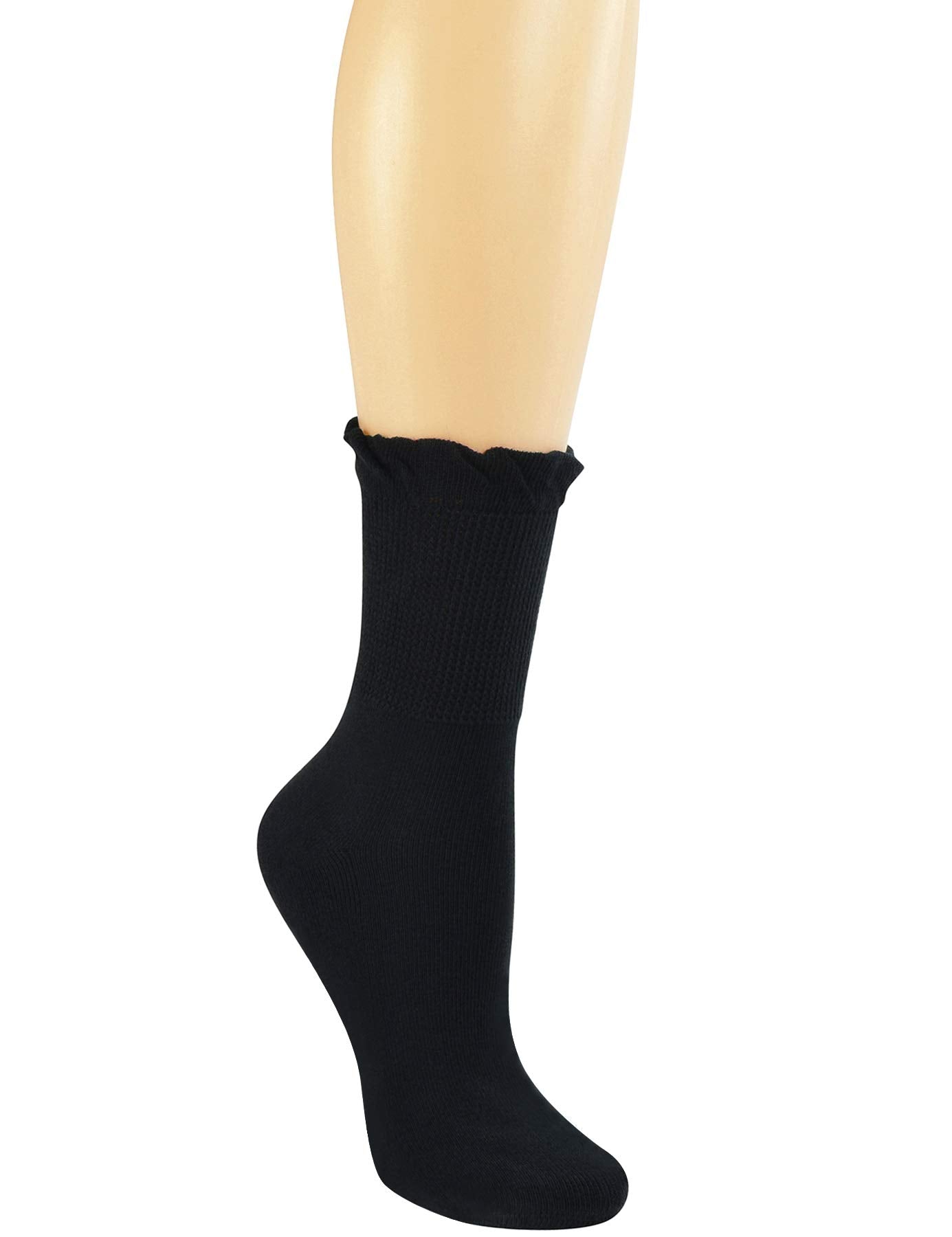 Yomandamor cushioned sole sock provides gentle padding for daily use.