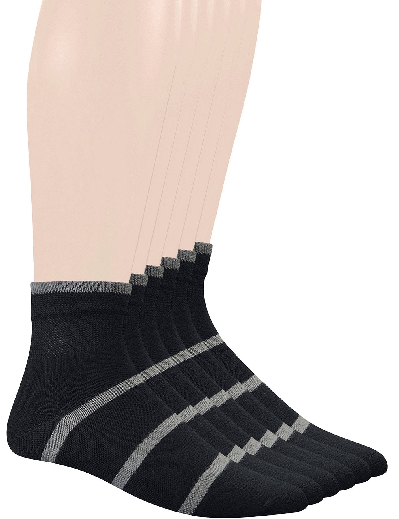 Yomandamor men's diabetic ankle socks pack of six for all-day comfort
