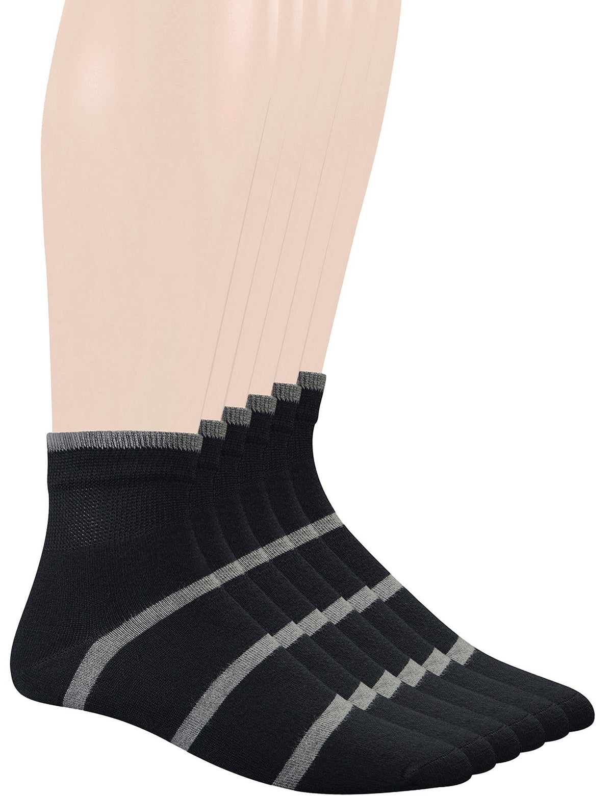 Yomandamor men's diabetic ankle socks pack of six for all-day comfort