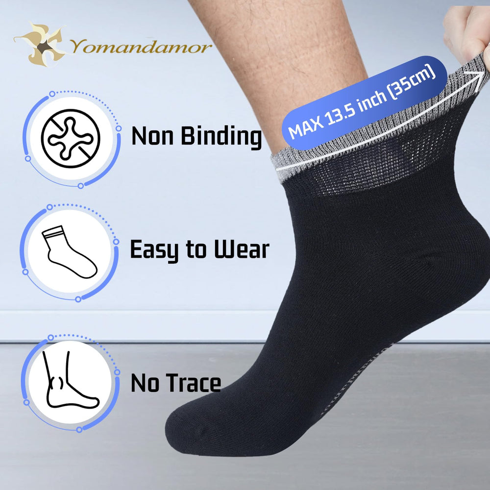 Seamless toe detail on Yomandamor socks reduces irritation during daily wear