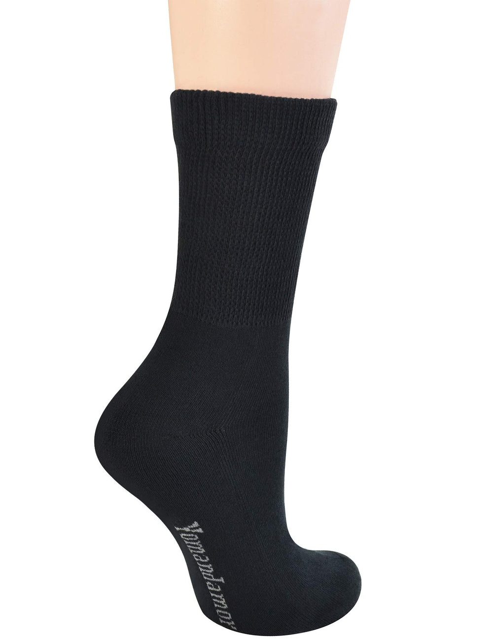 Yomandamor seamless-toe crew socks reduce bulk for comfortable wear