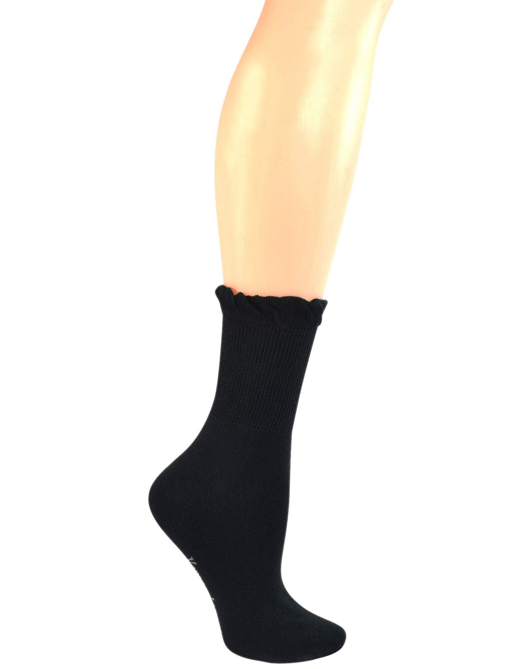 Yomandamor seamless-toe sock highlights smooth, irritation-free wear.