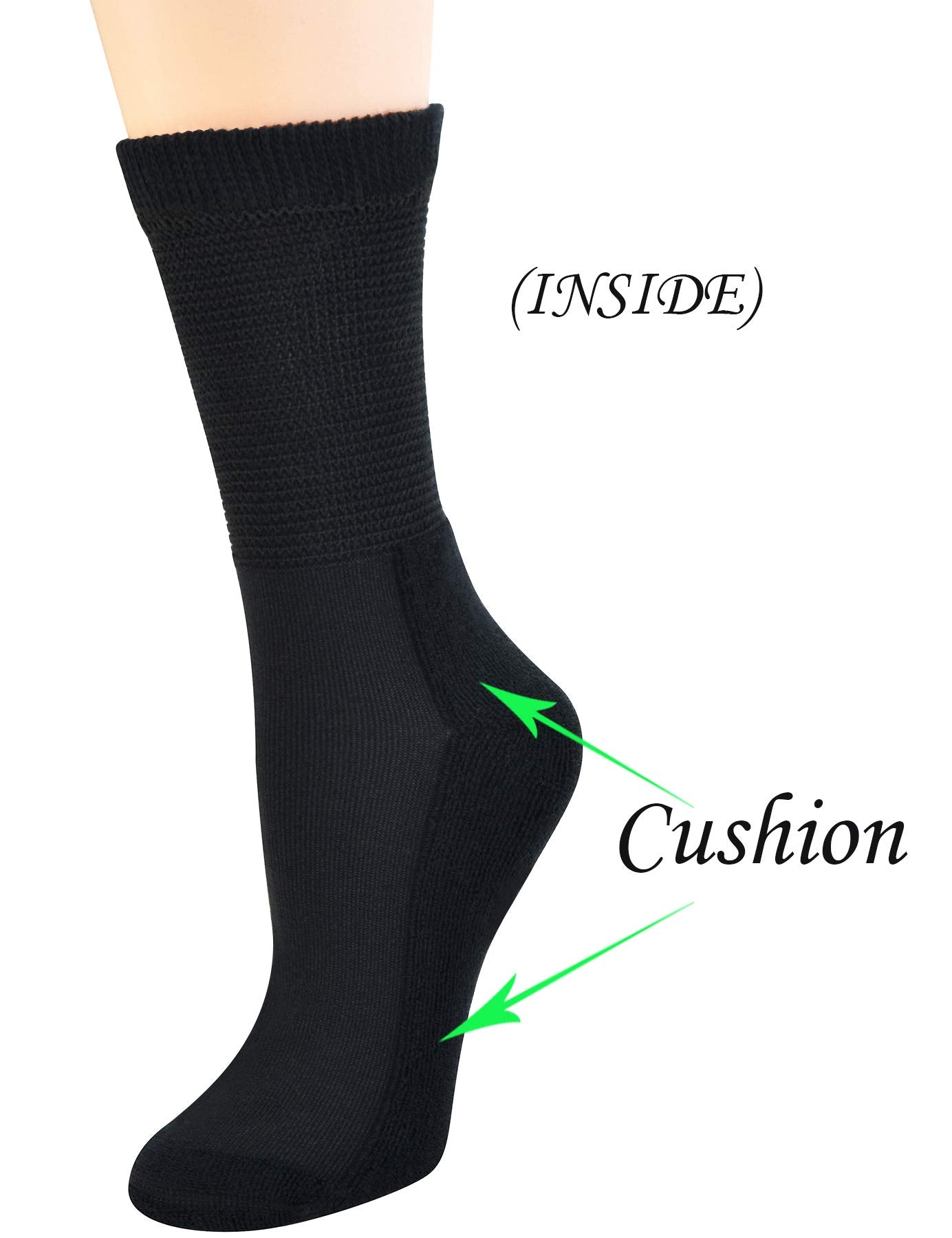 Yomandamor reinforced-heel-toe socks offer durable daily support
